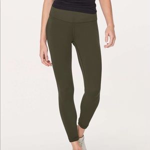Dark olive align pant